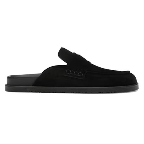 에르메스 H 오르상 남성 스웨이드 로퍼 뮬 블랙(GOD공장)