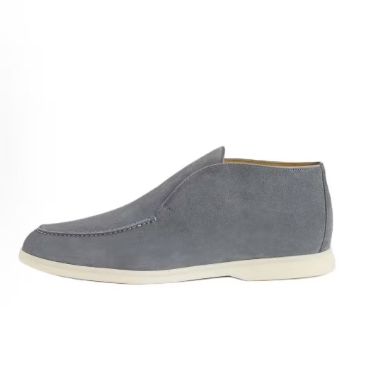 로로피아나 남성 스웨이드 로퍼 드라이빙 슈즈 남자 신발 그레이