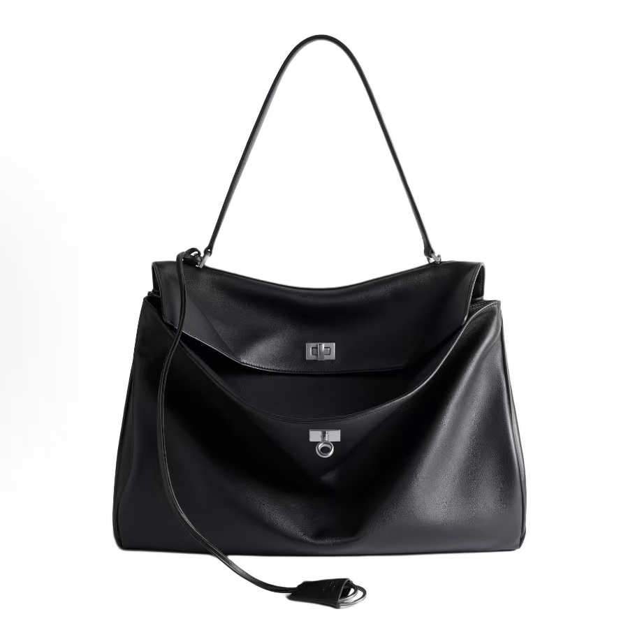 발렌시아가 7897442AA4U1000 여성 토트백 블랙