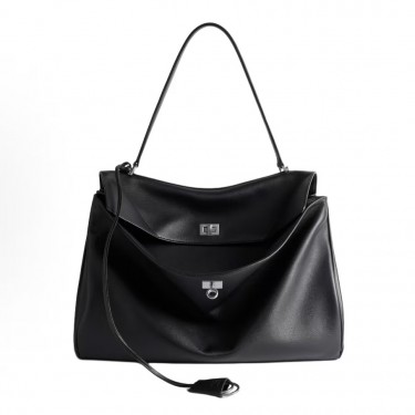 발렌시아가 7897442AA4U1000 여성 토트백 블랙