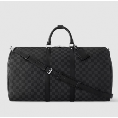 루이비통 N41413 Keepall Bandoulière 55 다미에 에벤 여행가방 남성 토트백 보스턴백 (황벽공장)