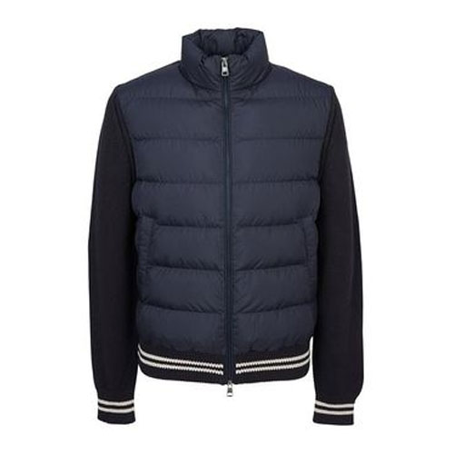 몽클레르 스트라이프 하이넥 집업 다운 자켓 (X공장)