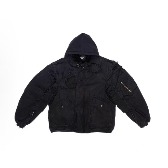 발렌시아가 헤비 워싱 디스트로이드 봄버 자켓 (X공장)