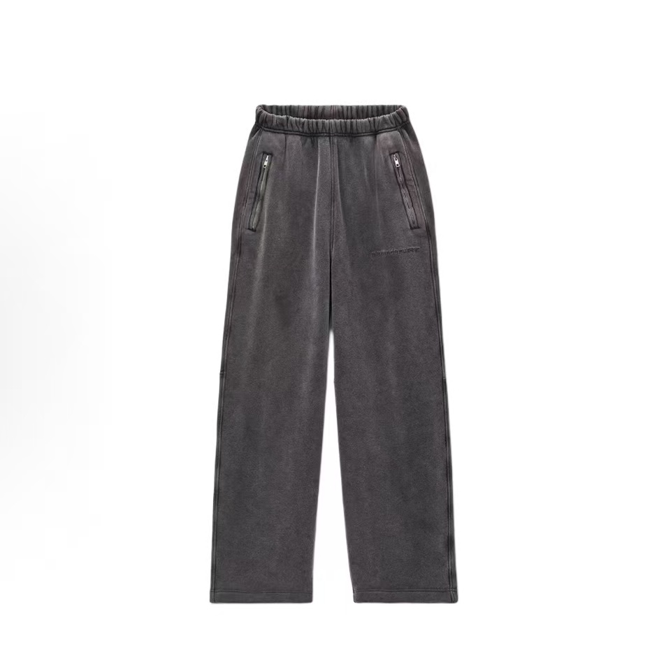 알렉산더왕 SS25 로고 워시드 밴딩 캐주얼 팬츠