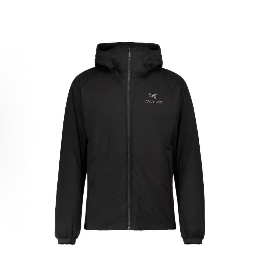 아크테릭스 Atom Hoody M 자수 로고 후드 다운 자켓 블랙
