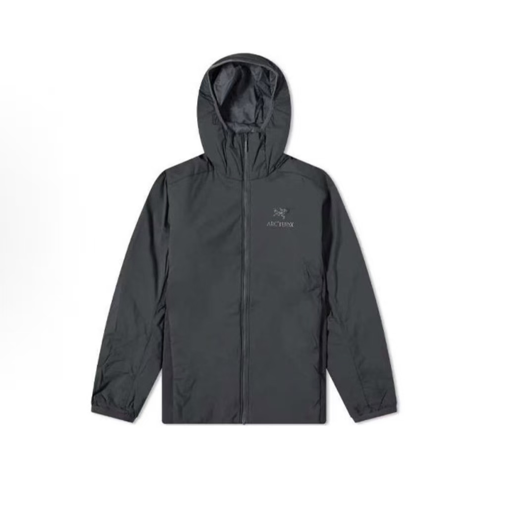 아크테릭스 Atom Hoody M 자수 로고 후드 다운 자켓 다크 그레이