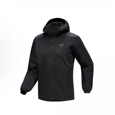 아크테릭스 ATOM 헤비웨이트 로고 방풍 방수 보온 후드 패딩 (-5°~10°) 블랙