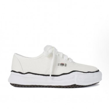 메종 미하라 야스히로 Blakey 로고 레이스업 스니커즈 화이트 남녀공용