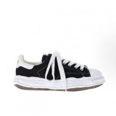 메종 미하라 야스히로 Blakey 로고 컴포트 레이스업 스니커즈 블랙