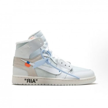 오프화이트 x 나이키 에어 조던 1 화이트 AQ0818-100 (LJR공장)