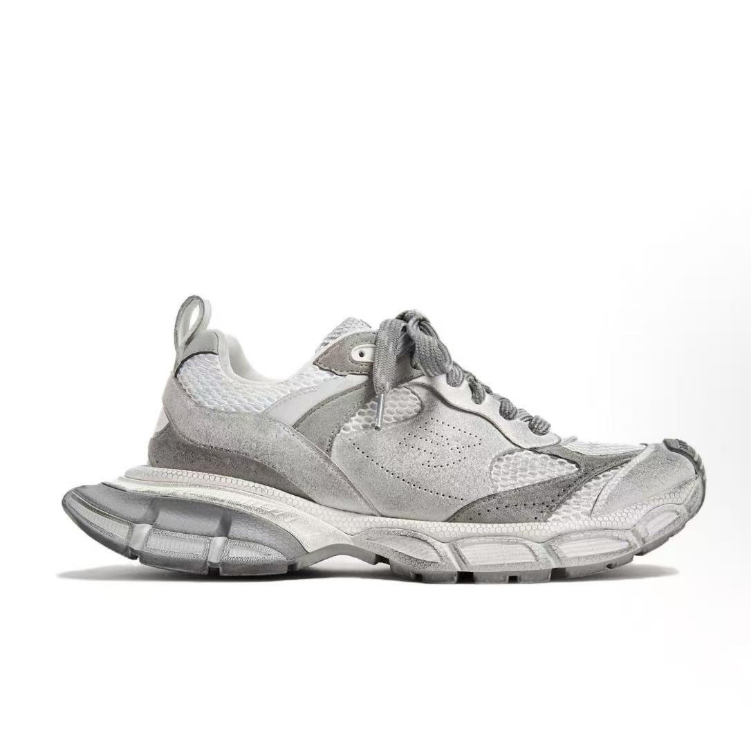 발렌시아가 759693W3XLH1212  블랙 화이트 러너 스니커즈 (XA공장)