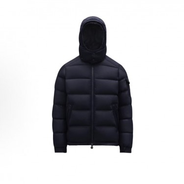 몽클레르 Montgenevre 시리즈 울 긴팔 심플 숏 다운 재킷 남성용 네이비