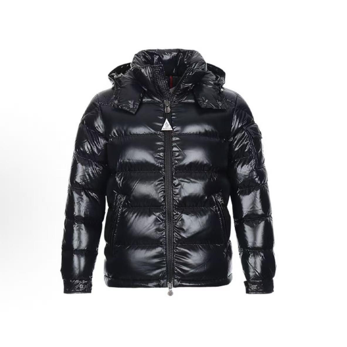 몽클레르 Montgenevre 시리즈 울 긴팔 심플 숏 다운 재킷 남성용 블랙