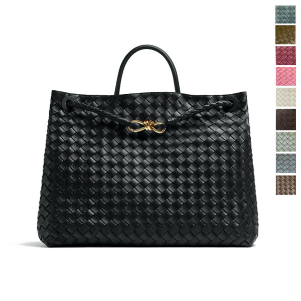 보테가 베네타 라지 안디아모 인트레치아토 가죽백 블랙 766019VCPP11139 (징셀러)