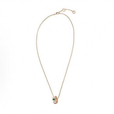 불가리 세르펜티 바이퍼 기하학 로즈골드 네크리스 여성용