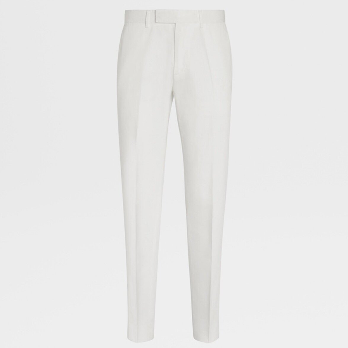 LARDINI SS22 솔리드 버튼 슈트 팬츠 남성 화이트 (B+공장)