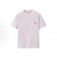 우영미 남성 솔리드 라운드넥 반팔 티셔츠 핑크