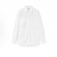 우영미 FW25 남성 화이트 코튼 백로고 긴팔 셔츠