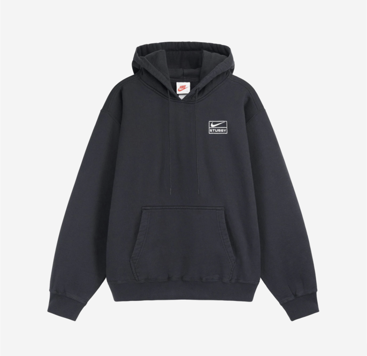 나이키 x 스투시 SS22 로고 레터링 자수 풀오버 후드티