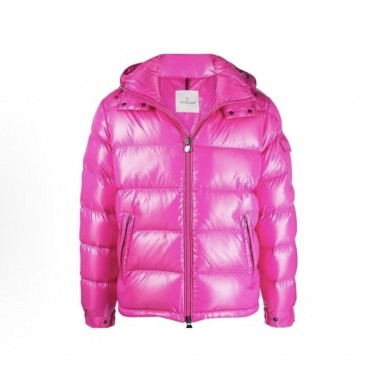 몽클레어 마야 시리즈 유광 보온 숏 다운 재킷 핑크 (지이공장)