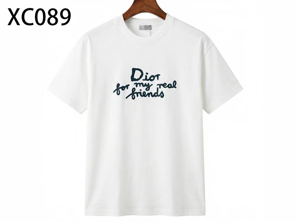 디올 Dior 로고 자수 고급 공정 라운드넥 풀오버 반팔 (신공장)