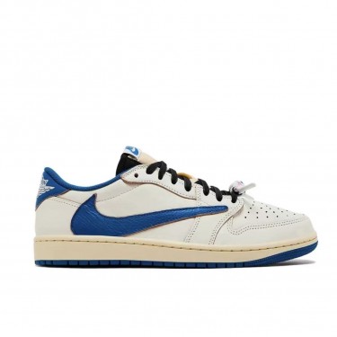 트래비스 스캇 x 프라그먼트 x 조던 1 로우 OG 화이트 블루 (LJR공장)