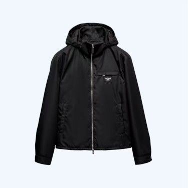 프라다 25SS 리나일론 로고 후드 스트링 자켓 (X공장)