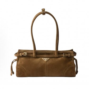 프라다 보니 스웨이드 토트 숄더백 1BA426