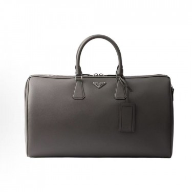 프라다 사피아노 에나멜 삼각 로고 레더 트래블백 2VC018