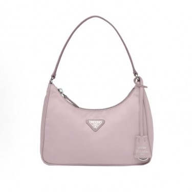 프라다 리에디션 트라이앵글 로고 나일론 미니 토트백 1N204M 핑크