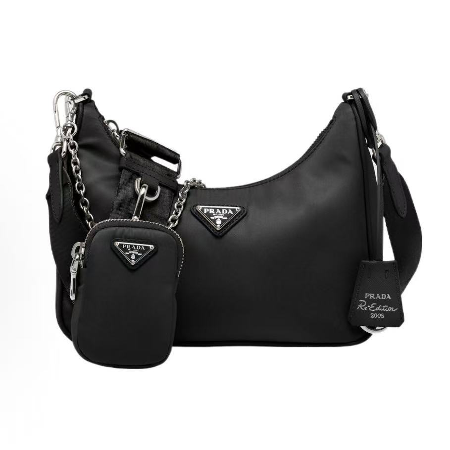 프라다 클래식 로고 나일론 숄더백 1BH204 (사슬공장)
