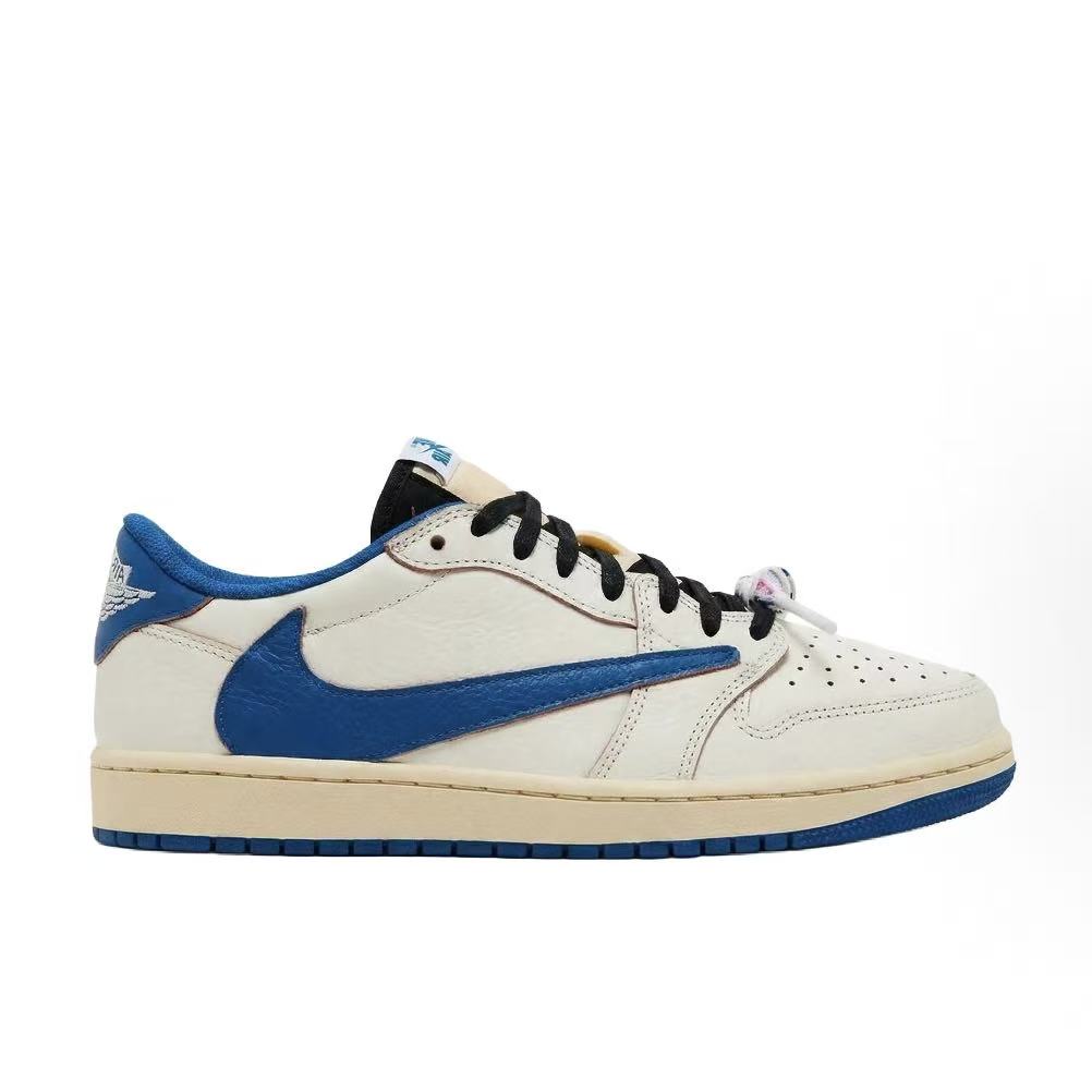 트래비스 스캇 x 프라그먼트 x 에어 조던 1 로우 OG SP 리버스 스우시 DM7866-104 (CY공장)