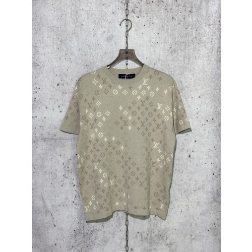 루이비통 25SS 모노그램 자카드 반팔 티셔츠 남성 오버핏  (사슬공장)