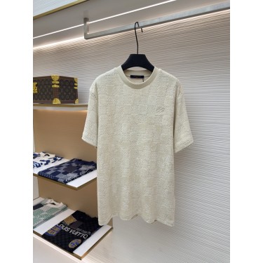 루이비통 다미에 코튼 테리 자수 반팔 티셔츠 (X공장)