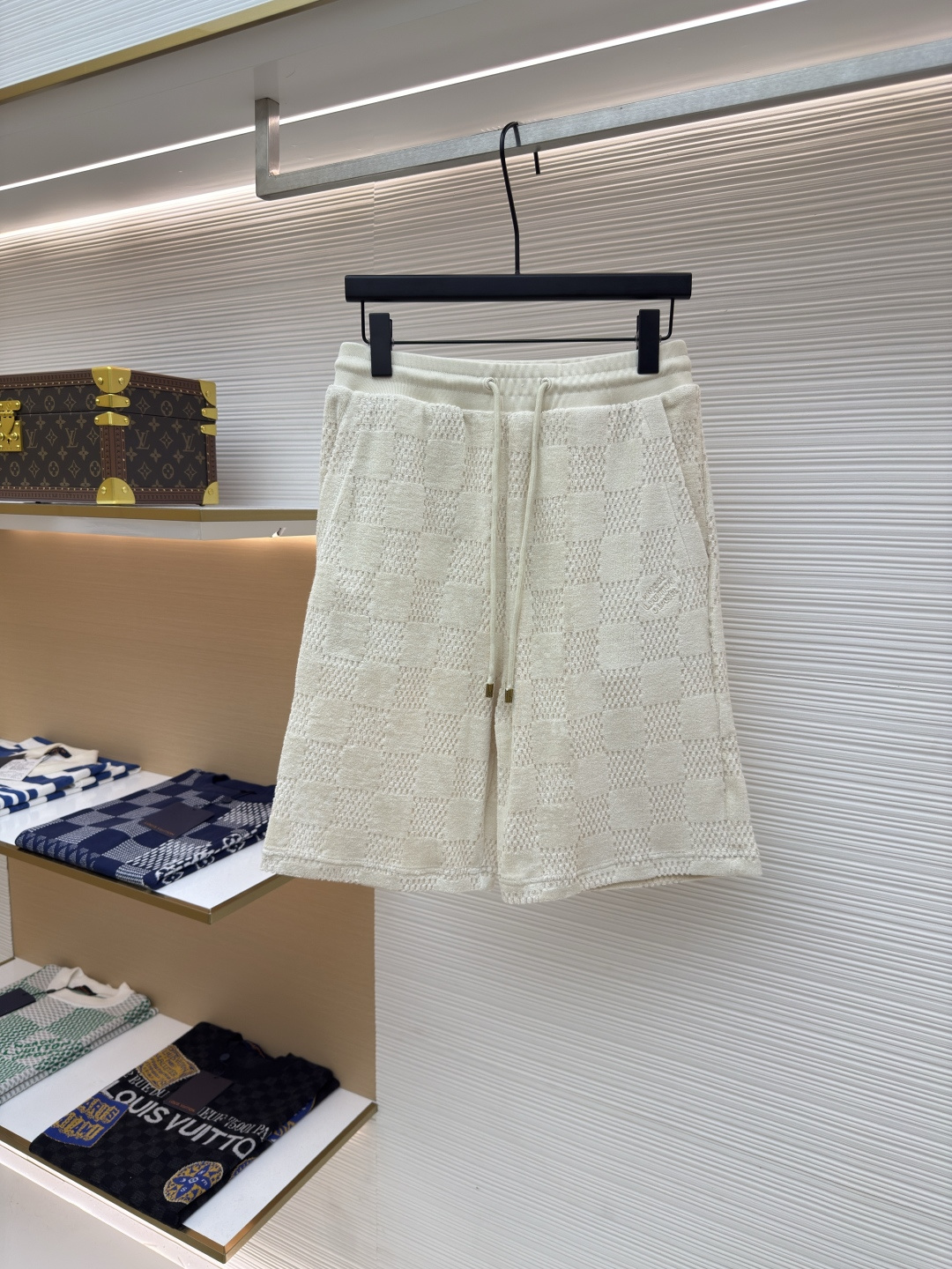 루이비통 다미에 코튼 테리 자수 쇼츠 (X공장)