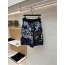 루이비통 레터 로고 자수 가죽 패치 모자이크 자카드 니트 쇼츠 (X공장)