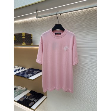 루이비통 레터 자수 핀 장식 반팔 티셔츠 (X공장)