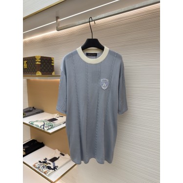 루이비통 칼라 엠블럼 자수 니트 티셔츠 (X공장)