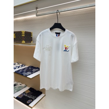 루이비통 컬러 엠보싱 압각 티셔츠 (X공장)