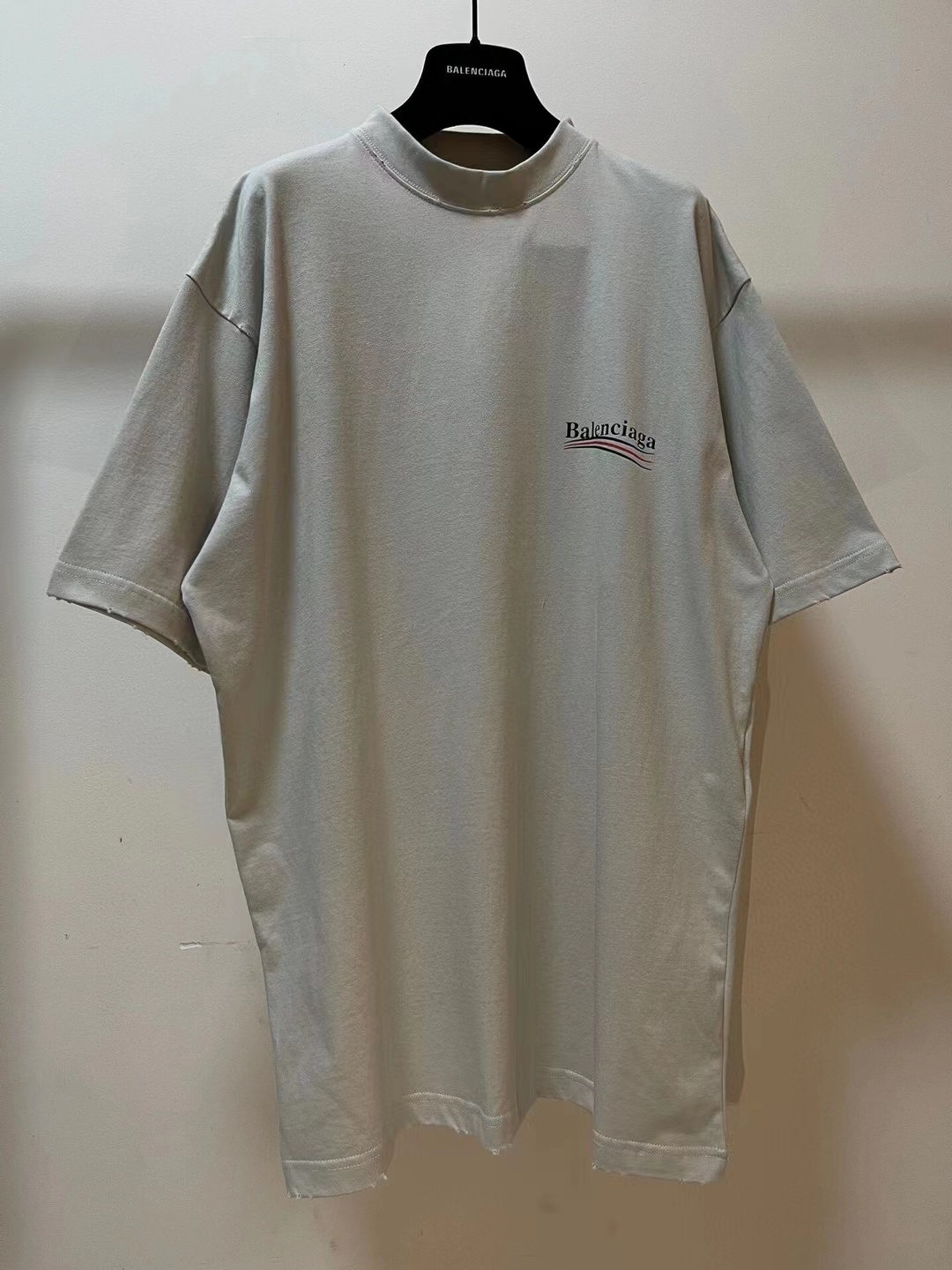 발렌시아가 디스트로이 캠페인 그래픽 반팔 티셔츠