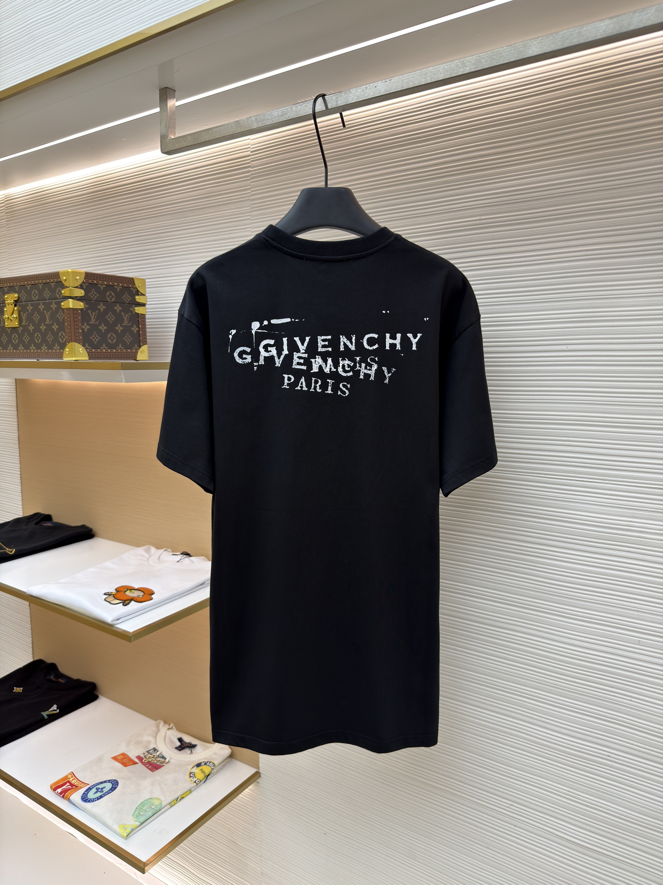 지방시 Givenchy 스탬프 앞뒤 프린팅 티셔츠